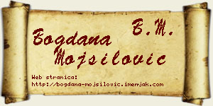 Bogdana Mojsilović vizit kartica
